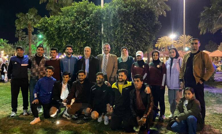 Photo of الدكتور المعايطة يترأس وفد الجامعة في حفل الدورة الرياضية الشتوية 